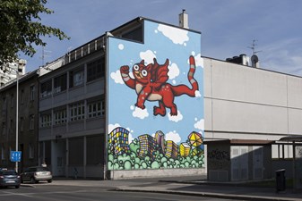 Tea Jurišić i Lunar oslikali dva murala za humanitarnu udrugu „Mali zmaj“
